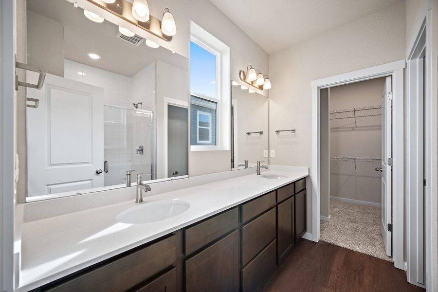 Furnished interior view inside a new home in Ridge at Lorson Ranch, Colorado Springs (Image 13).