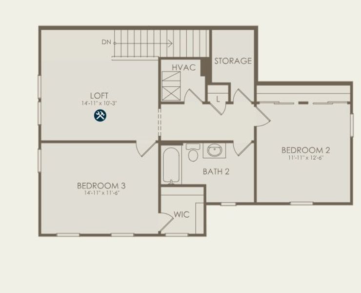 2D floor plan layout for the Burbank by Pulte Homes in SeaFlower, Bradenton, FL (Image 4). 2D floor plan layout for the Burbank by Pulte Homes in SeaFlower, Bradenton, FL (Image 4).