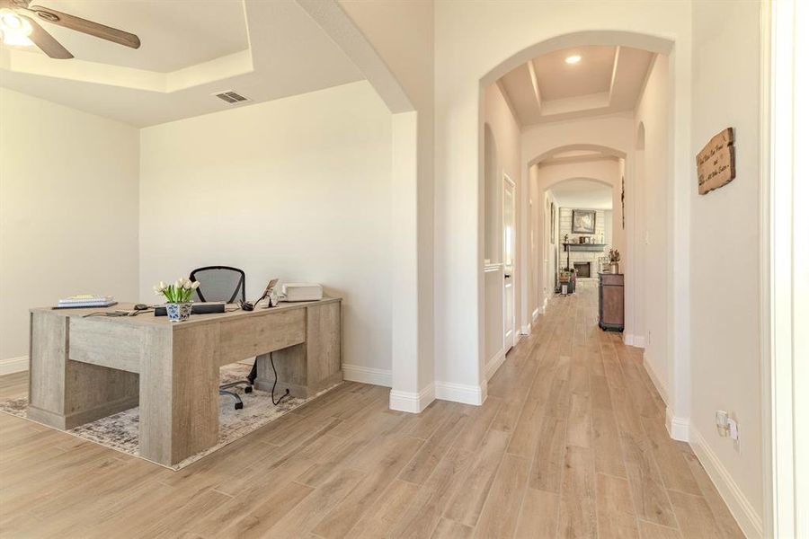 Furnished interior view inside a new home in Coyote Crossing, Godley (Image 5).