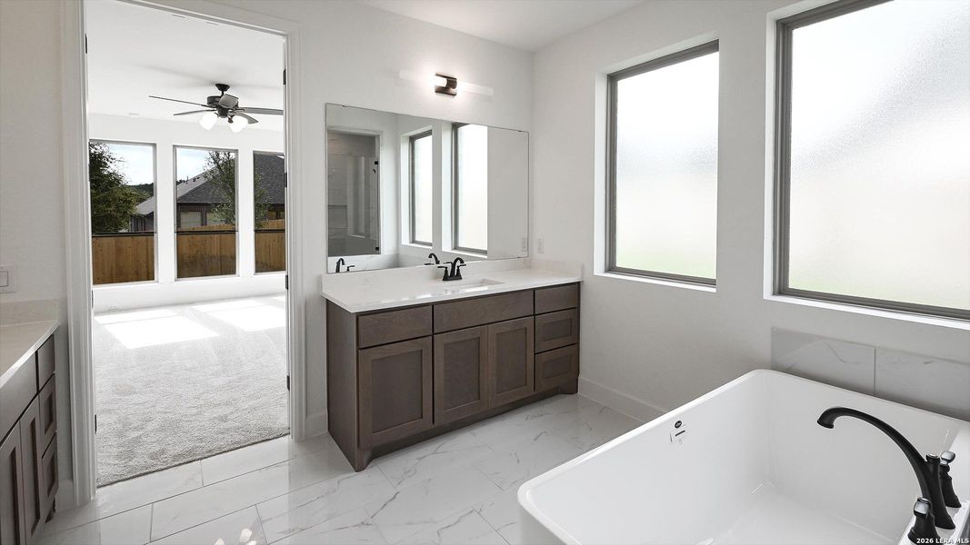 Furnished interior view inside a new home in Johnson Ranch, Bulverde (Image 11).