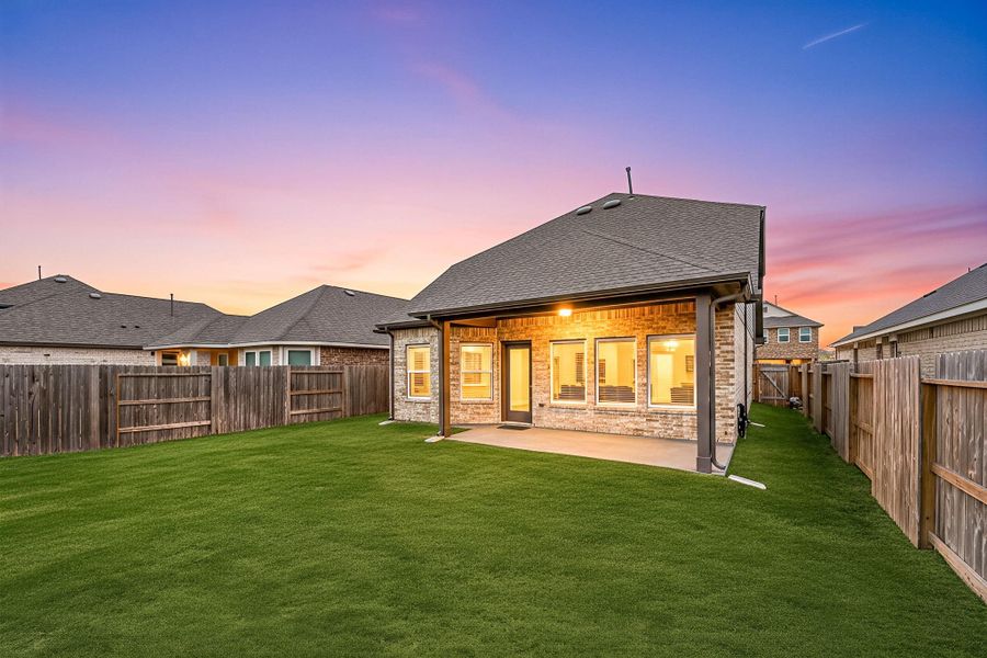 Exterior details and patio area of a home in Marvida, Cypress (Image 3).