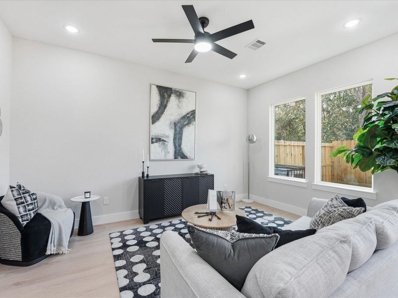 First Floor Living, Kitchen, and Dining