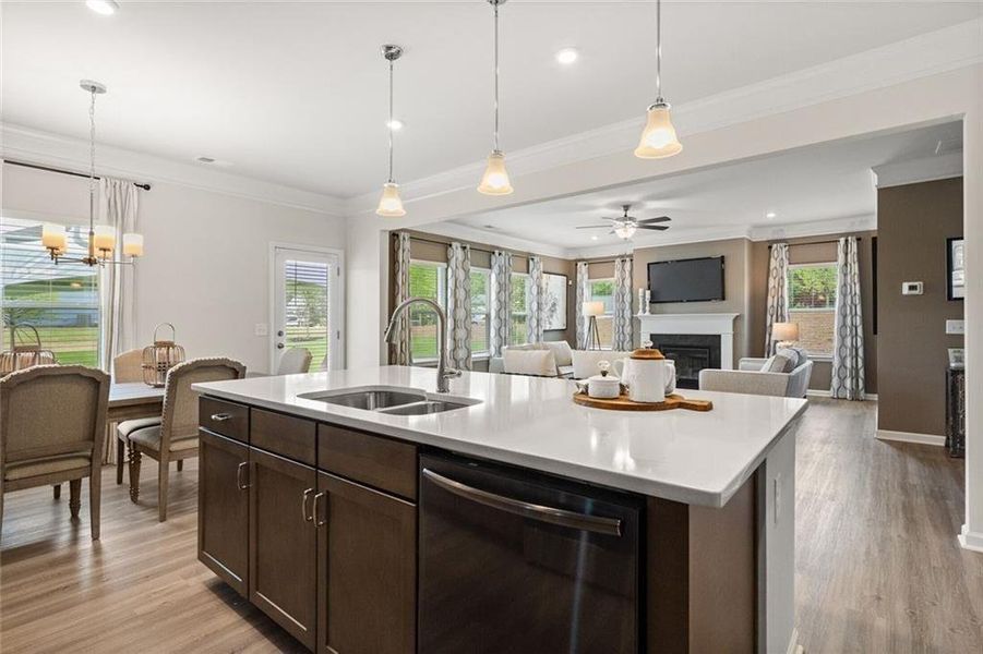 Furnished interior view inside a new home in Garrett Preserve, Douglasville (Image 7).