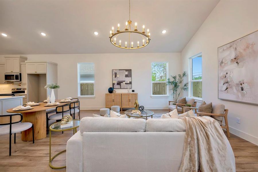 Furnished interior view inside a new home in , Fort Worth (Image 18).
