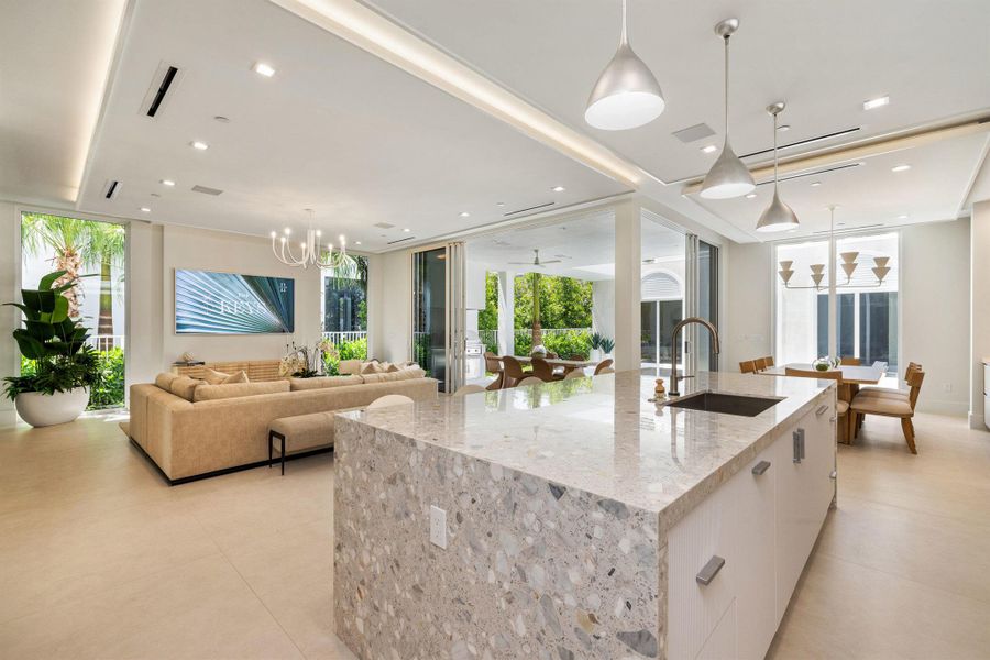 Furnished interior view inside a new home in , Delray Beach (Image 39).