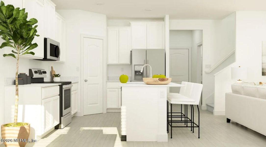 Furnished interior view inside a new home in Cove at Southwood, Jacksonville (Image 4).