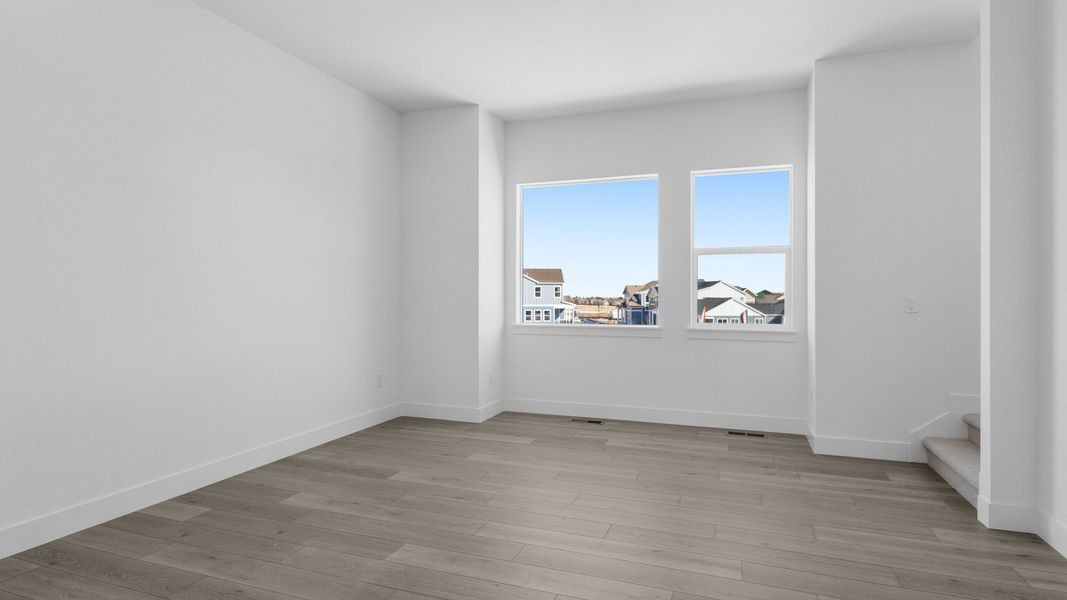 Furnished interior view inside a new home in Dillon Pointe - Skyview, Broomfield (Image 10).