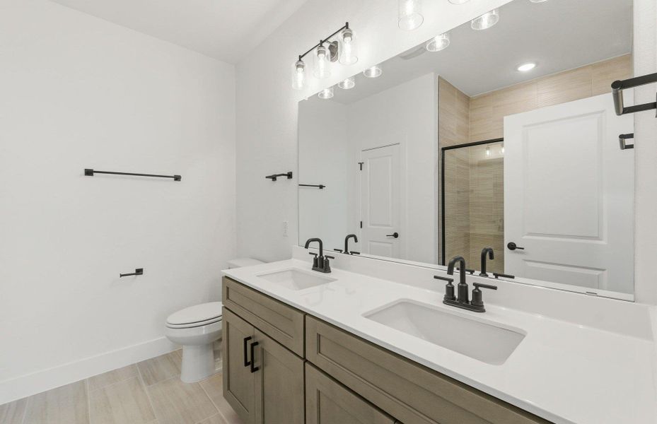 Furnished interior view inside a new home in Crosswinds, Kyle (Image 8).