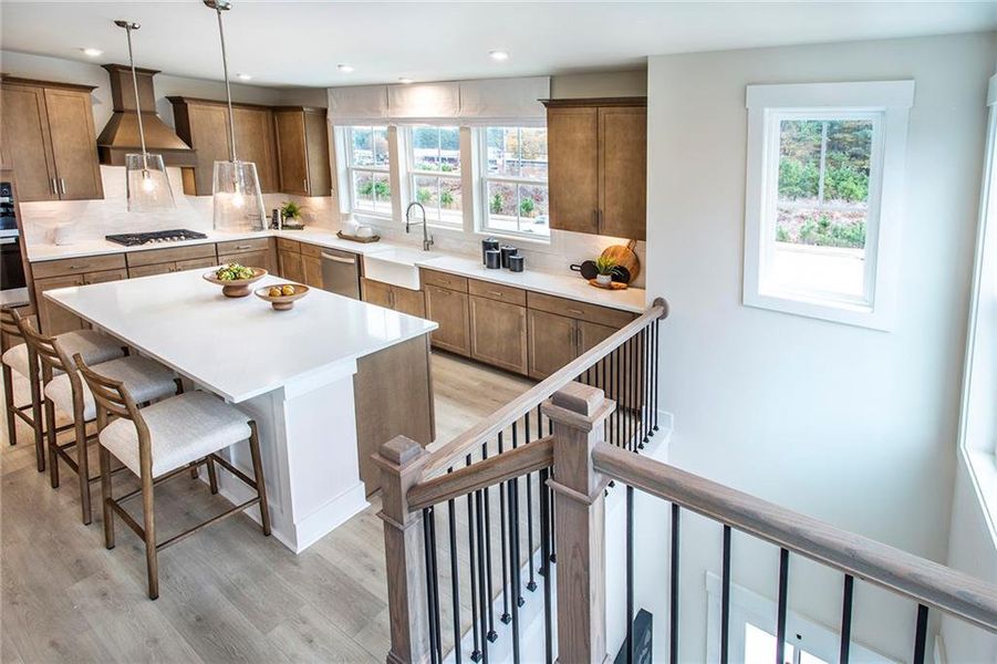 Furnished interior view inside a new home in Towne Village at Suwanee Dam, Sugar Hill (Image 16). Furnished interior view inside a new home in Towne Village at Suwanee Dam, Sugar Hill (Image 16).