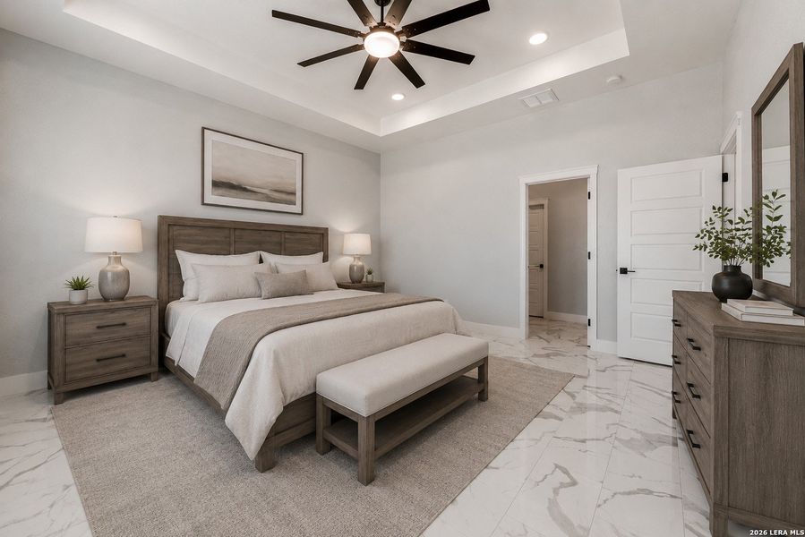 Furnished interior view inside a new home in , Atascosa (Image 13).