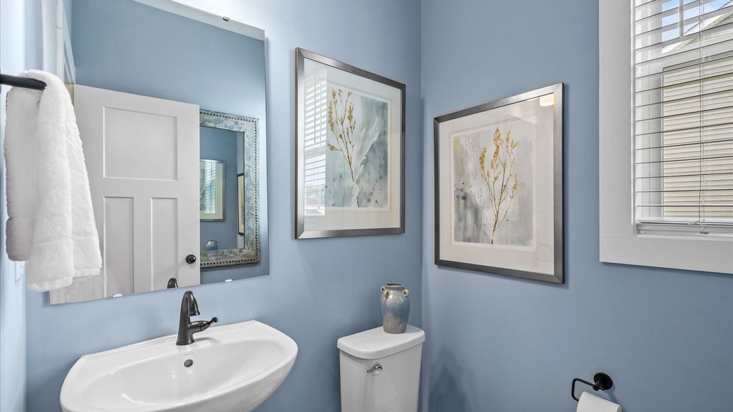 Powder Room of The Drayton Design by DRB Homes