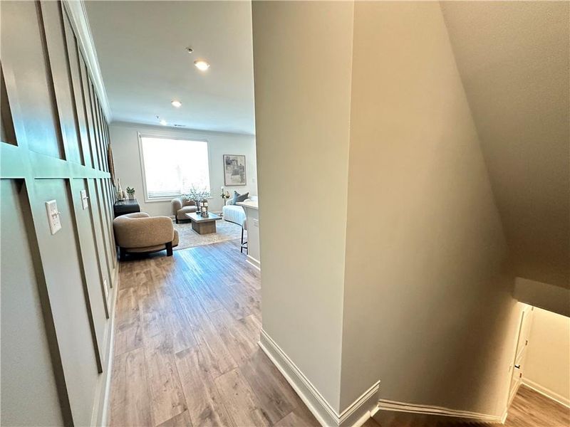 Spacious, unfurnished interior of a new home in Market Square at Sawnee Village, Cumming (Image 30). Spacious, unfurnished interior of a new home in Market Square at Sawnee Village, Cumming (Image 30).