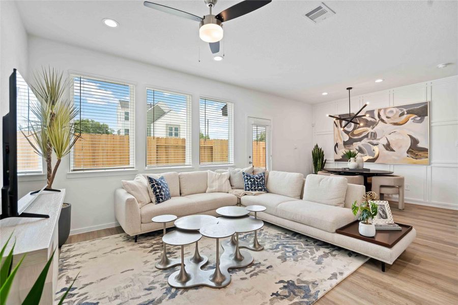 Furnished interior view inside a new home in Alaia Crossing, Houston (Image 16).