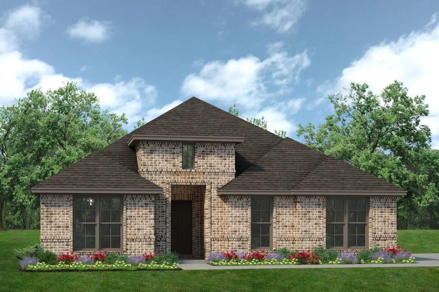 Elevation B with Outswing | Concept 2186 at Chisholm Hills in Cleburne, TX by Landsea Homes