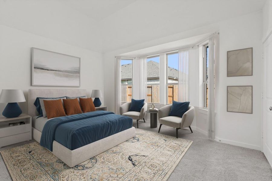 Furnished interior view inside a new home in Sunterra, Katy (Image 4).