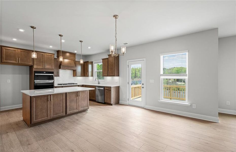 Furnished interior view inside a new home in Sierra Creek, Hoschton (Image 13).