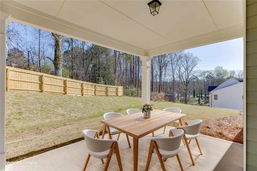 Exterior details and patio area of a home in , Commerce (Image 24). Exterior details and patio area of a home in , Commerce (Image 24).