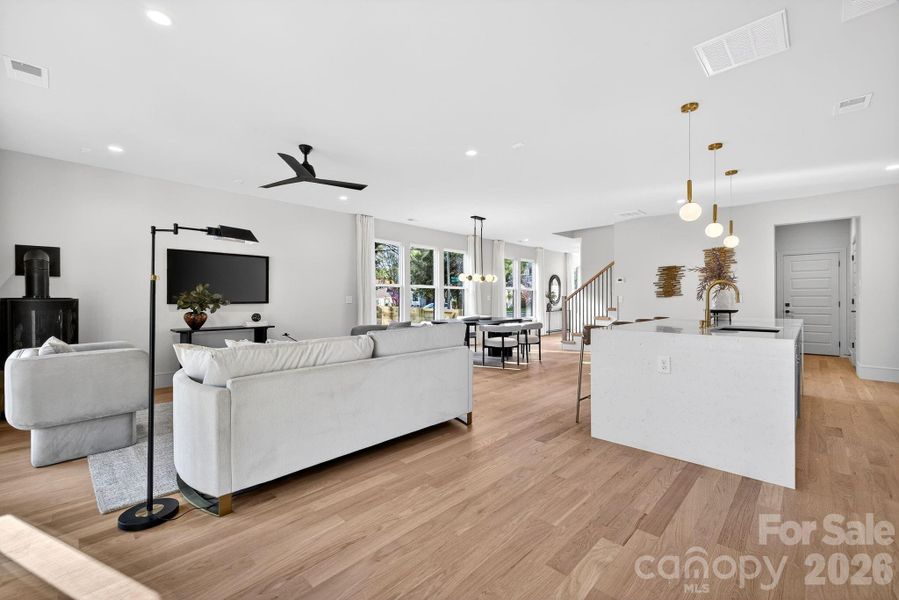 Furnished interior view inside a new home in , Charlotte (Image 8).