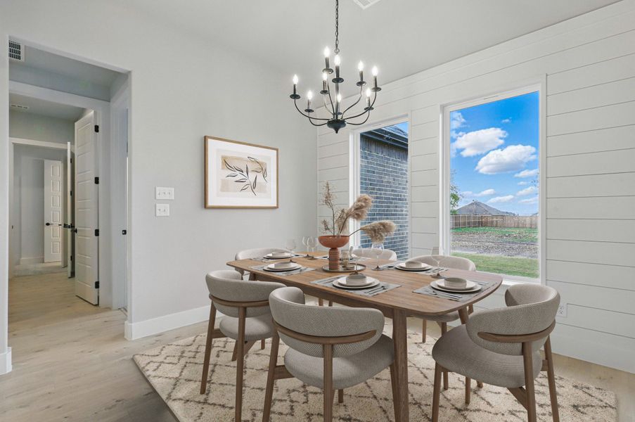 Furnished interior view inside a new home in Remington Ranches, New Fairview (Image 6). Furnished interior view inside a new home in Remington Ranches, New Fairview (Image 6).