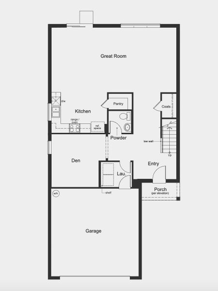 2D floor plan layout for the Plan 2385 by KB Home in Cedar Crossings I, Haines City, FL (Image 12).