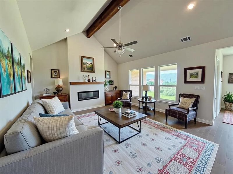 Furnished interior view inside a new home in Calhoun Acres, Azle (Image 7).