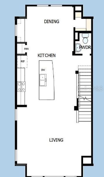 2D floor plan layout of this home in Apex at Seminole Heights, Tampa, FL (Image 4). 2D floor plan layout of this home in Apex at Seminole Heights, Tampa, FL (Image 4).