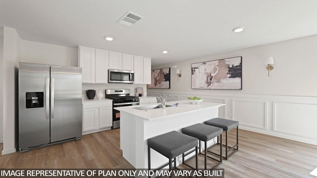 Furnished interior view inside a new home in Porters Mill, New Caney (Image 4).