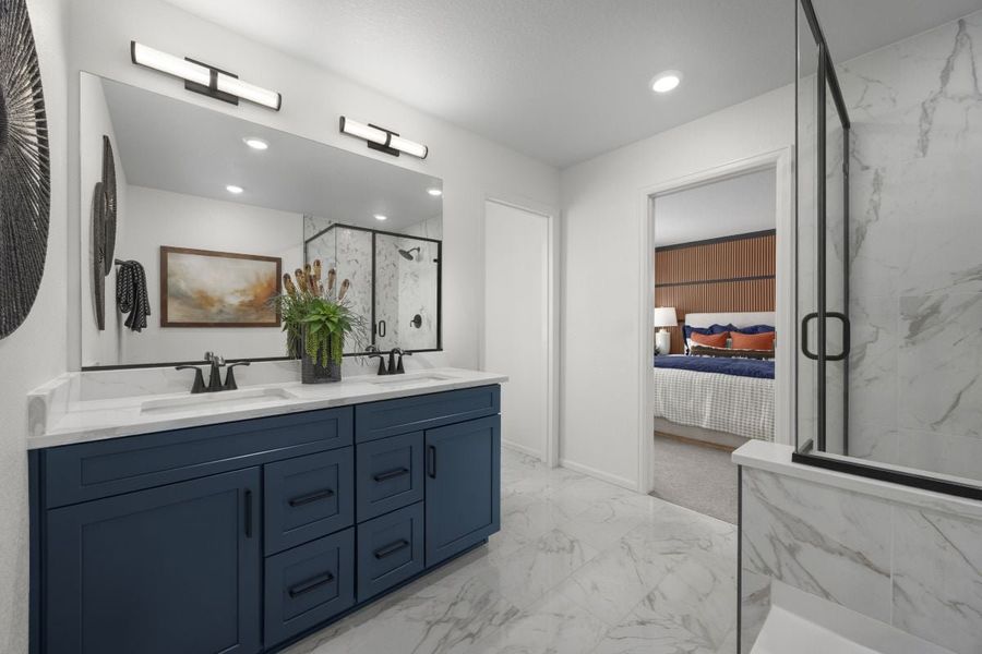 Representative furnished interior of a home built from the 2138 Modeled by KB Home in Windler Wildflower, Aurora (Image 11).