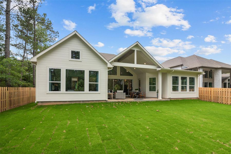 EXAMPLE PHOTO:  The Large covered patio is a great place to hang out with friends and family