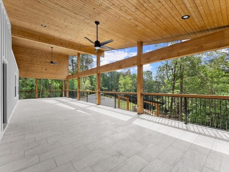 Exterior details and patio area of a home in , Dahlonega (Image 56).