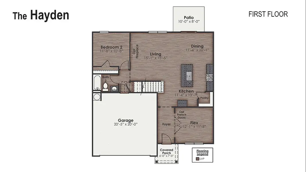 2D floor plan layout of this home in Sidbury Station, Castle Hayne, NC (Image 4). 2D floor plan layout of this home in Sidbury Station, Castle Hayne, NC (Image 4).