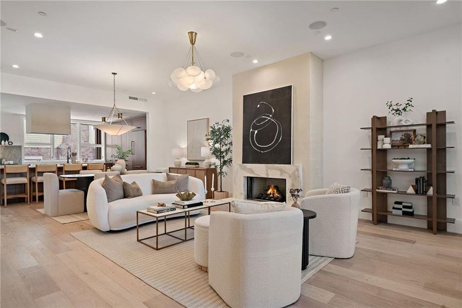 Furnished interior view inside a new home in , Atlanta (Image 10).