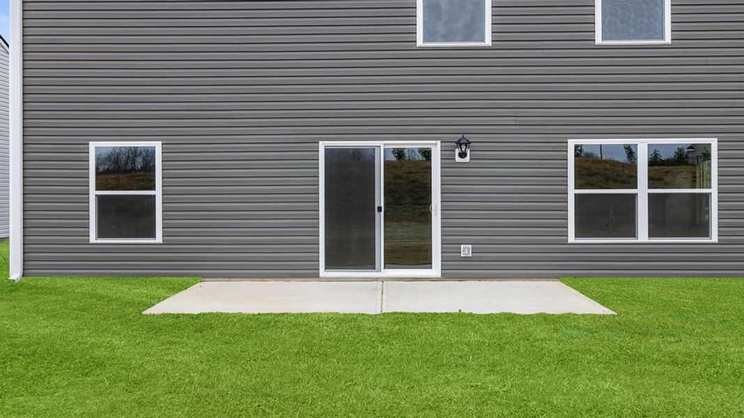 Exterior details and patio area of a home in Cedar Gap, Fountain Inn (Image 19).
