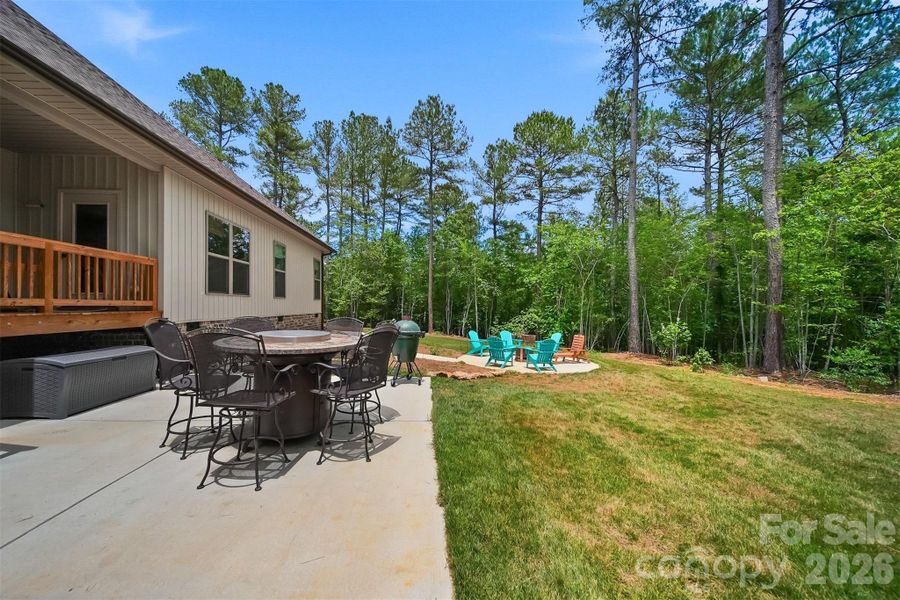 Exterior details and patio area of a home in , Connelly Springs (Image 4). Exterior details and patio area of a home in , Connelly Springs (Image 4).