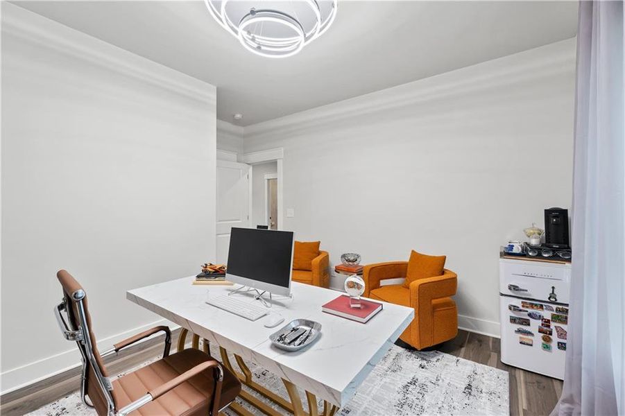 Furnished interior view inside a new home in Springside Reserve, Powder Springs (Image 15). Furnished interior view inside a new home in Springside Reserve, Powder Springs (Image 15).