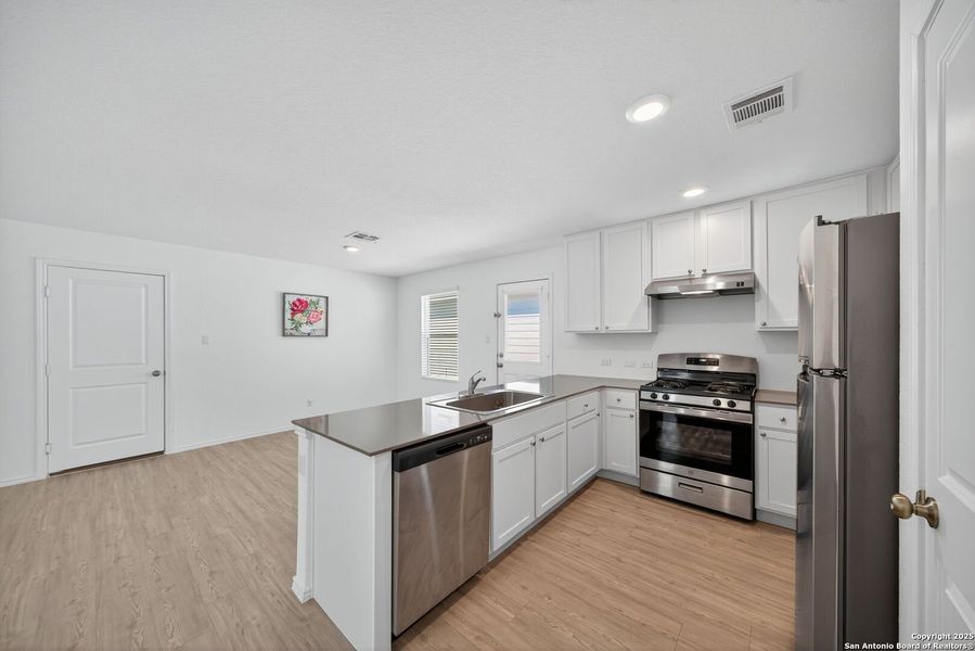 Furnished interior view inside a new home in Spring Grove: Belmar Collection, St. Hedwig (Image 3). Furnished interior view inside a new home in Spring Grove: Belmar Collection, St. Hedwig (Image 3).