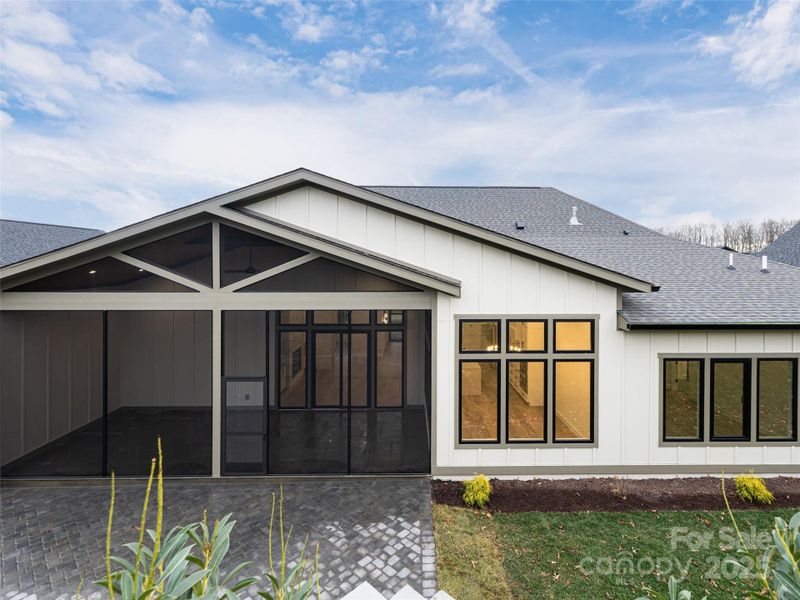 Exterior details and patio area of a home in , Arden (Image 30).