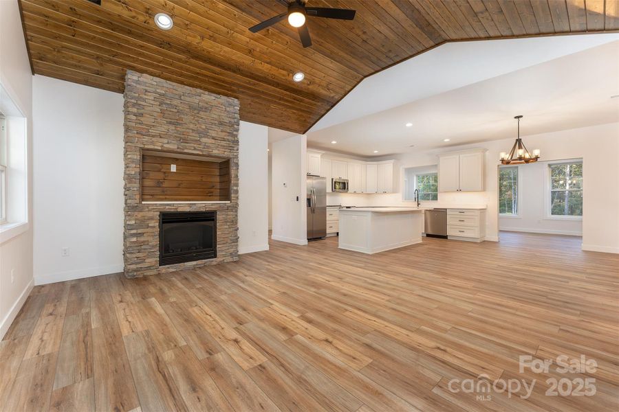 Spacious, unfurnished interior of a new home in , Lake Lure (Image 16). Spacious, unfurnished interior of a new home in , Lake Lure (Image 16).