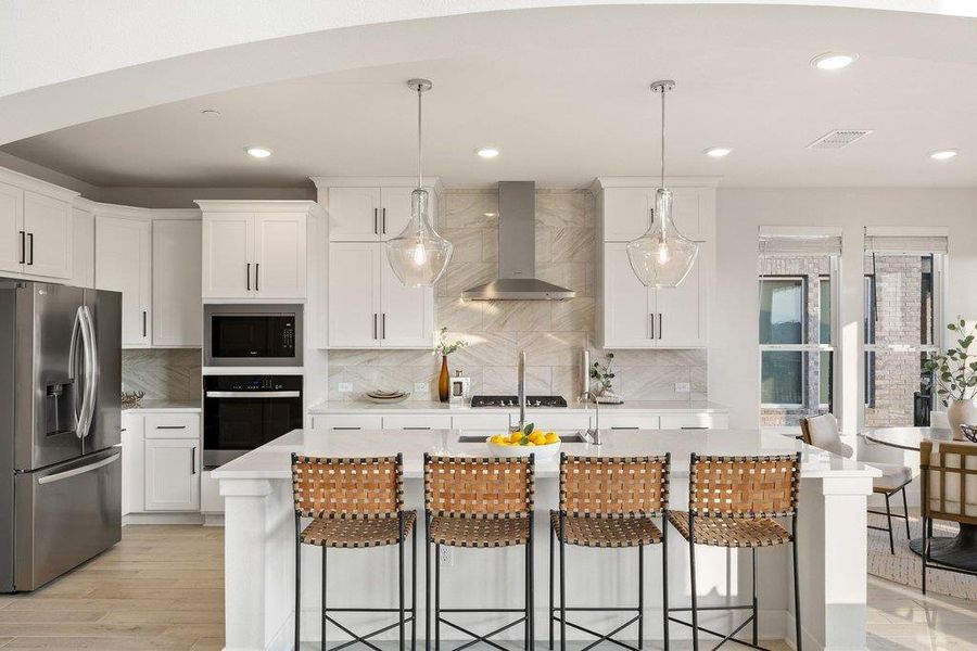 Furnished interior view inside a new home in Sweetwater - 60', Austin (Image 18).