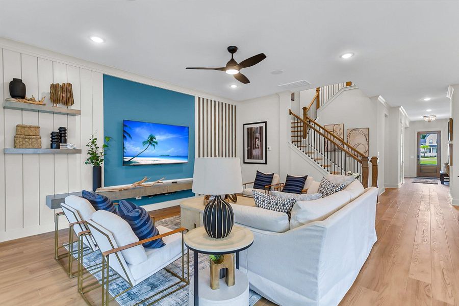 Furnished interior view inside a new home in Hidden Ponds Reserve, Awendaw (Image 27).