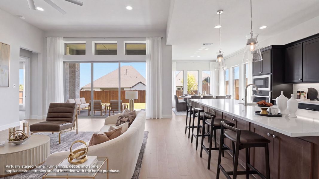 Furnished interior view inside a new home in Sweetgrass, Haslet (Image 5).