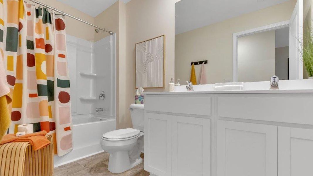 Representative furnished interior of a home built from the Elston by D.R. Horton in Archer's Pointe, Johnson City (Image 21).