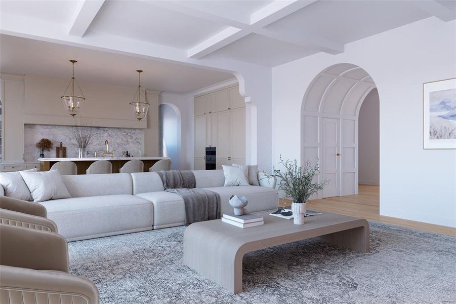 Furnished interior view inside a new home in , Dallas (Image 5).