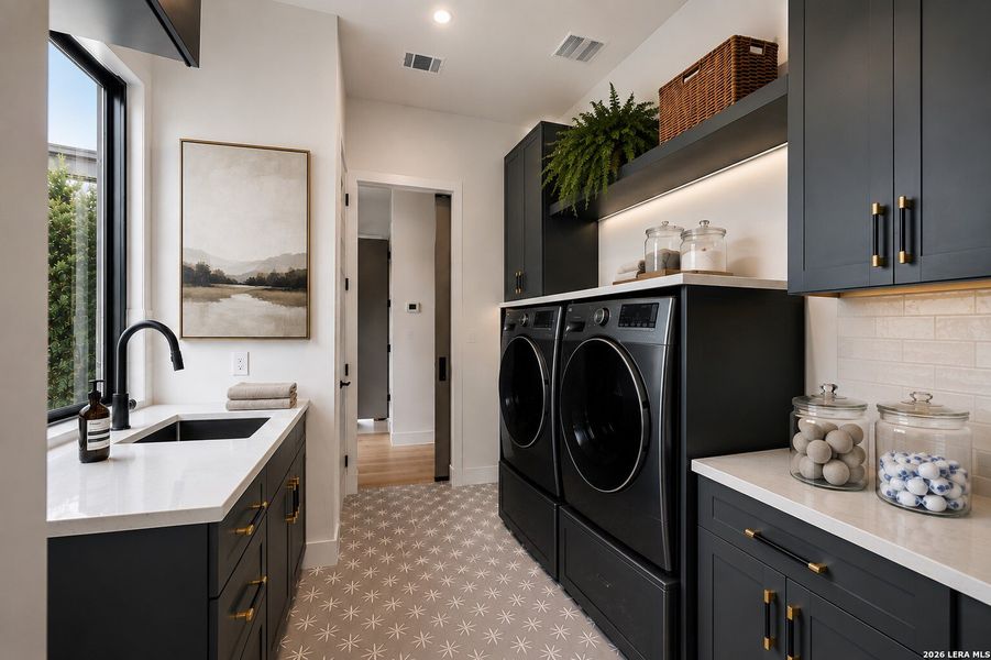 Furnished interior view inside a new home in , San Antonio (Image 12).