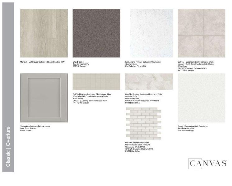 Design Selections. Home is under construction, selections subject to change.