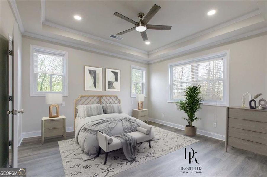 Furnished interior view inside a new home in , Atlanta (Image 38).
