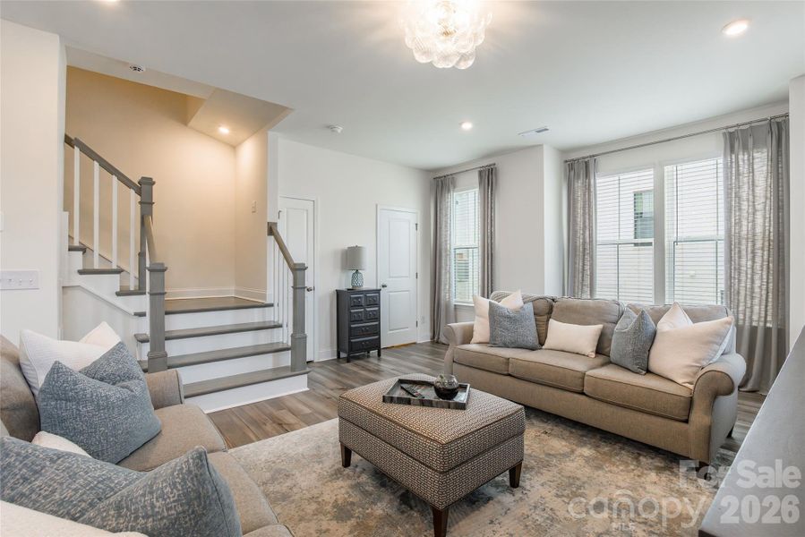 Furnished interior view inside a new home in , Charlotte (Image 5). Furnished interior view inside a new home in , Charlotte (Image 5).