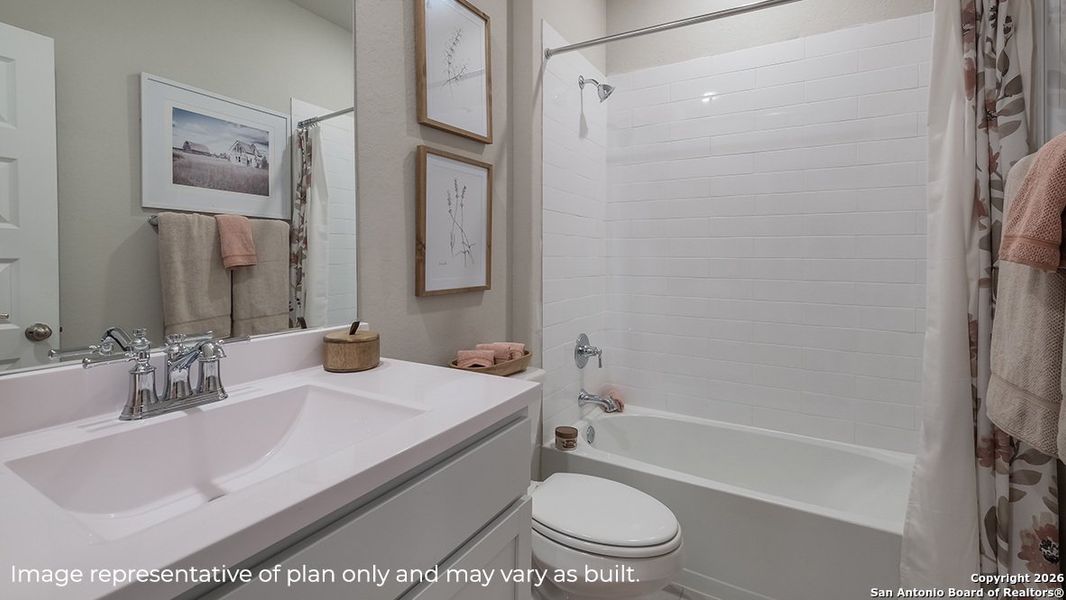 Furnished interior view inside a new home in Brookstone Creek, San Antonio (Image 12).