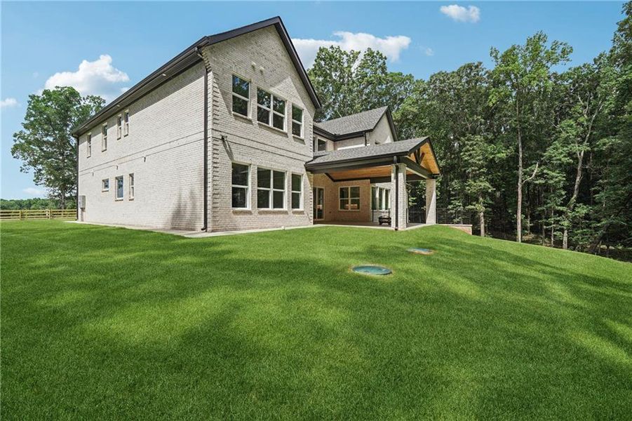 Front exterior of a new home in , Commerce, GA, highlighting curb appeal (Image 27).
