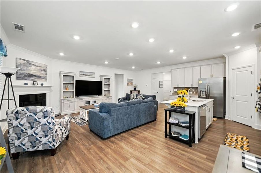 Furnished interior view inside a new home in Hickory Bluffs, Canton (Image 29). Furnished interior view inside a new home in Hickory Bluffs, Canton (Image 29).